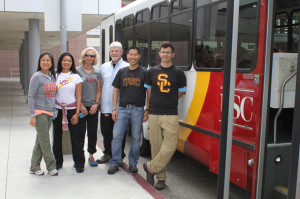 A team of six medical professionals from Keck Medicine of USC prepares to depart for Nepal to assist relief efforts after a devastating earthquake there on April 25, 2015.From left: Lydia Lam, Ramona Paolim, Karen Kim Embrey,  Edward Newton, Kenji Inaba, Shihab Sugeir.