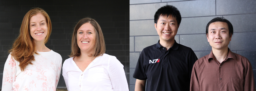 From left, Lindsey Mork, Michaela Patterson, Ang Li and Yuwei Li (Photos by Cristy Lytal)