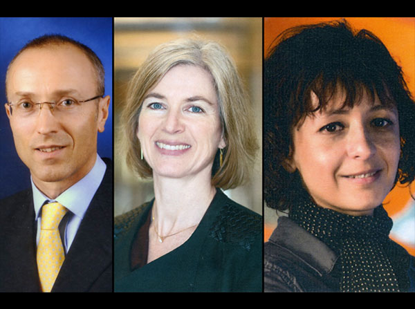 2105 Massry Prize winners Philippe Horvath, Jennifer Doudna and Emmanuelle Charpentier.