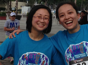 Two of Radiation Oncology’s Faculty Residents, Shelly Bian and Lydia Ng, represented KSOM as walk/run participants in the Breakthrough for Brain Tumors 5K.