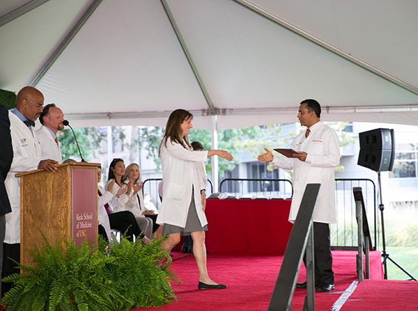 Awards were presented at the annual Keck School of Medicine White Coat Ceremony