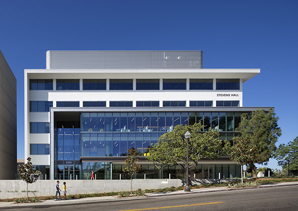 The new Stevens Hall for Neuroimaging is home to the USC Mark and Mary Stevens Institute for Neuroimaging and Informatics.