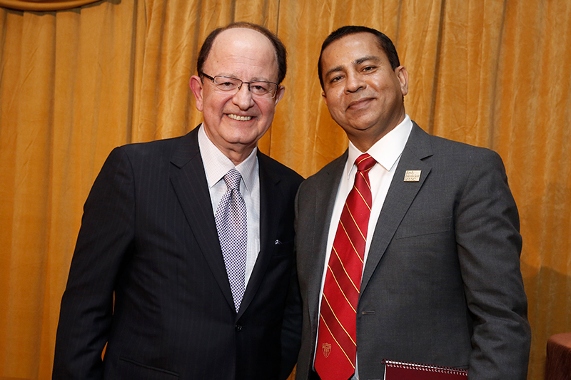 USC President C. L. Max Nikias, PhD and Keck School Dean Rohit Varma, MD, MPH