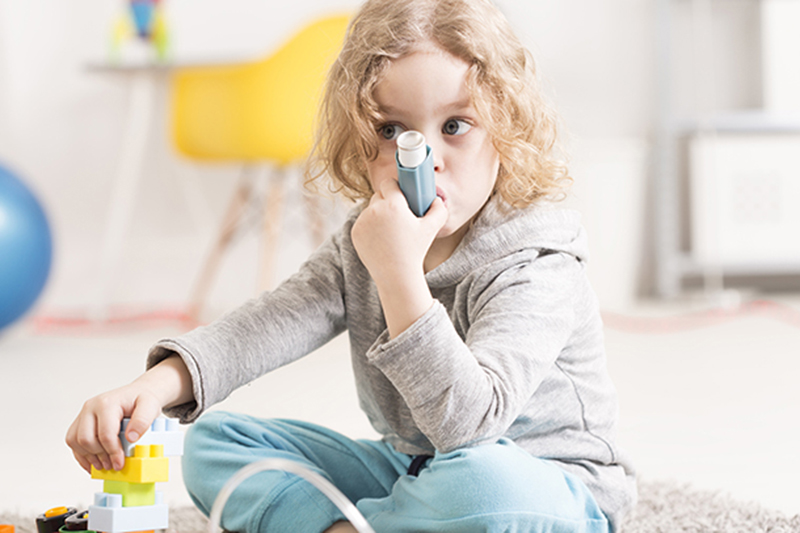 Asthma inhalers may help prevent obesity in children, senior author Frank Gilliland says.