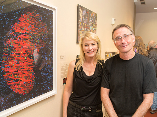 Barbara Kolo and Andy McMahon at “Artist & Researcher” Hoyt Gallery