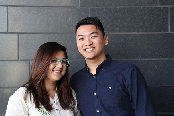 Muniza Junaid and Anson Tam