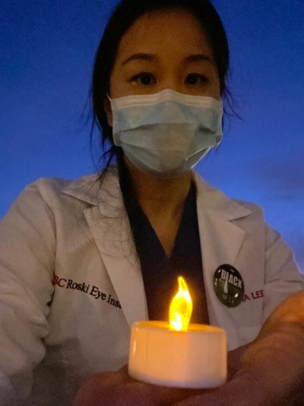Diana Lee, MD, one of the vigil's organizers