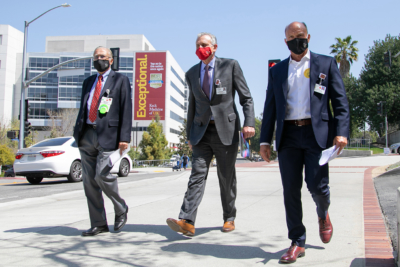 New senior VP of health affairs visits Health Sciences Campus