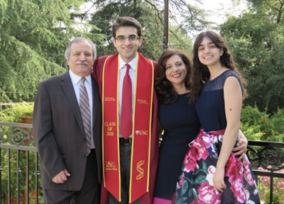 Three degrees in five years: It’s all in the USC family for this grad