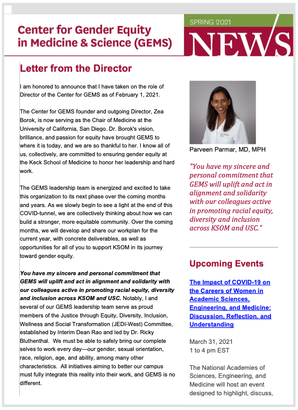 Spring 2021 Newsletter