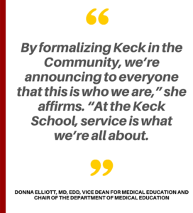 Keck School of Medicine MD Program relaunches community service program for new medical students