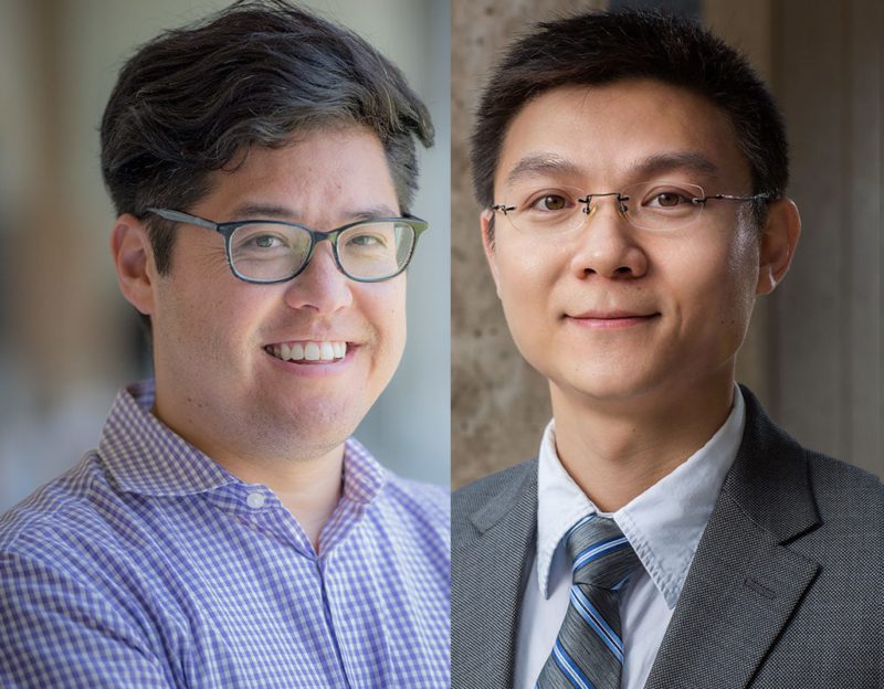 Headshots of Justin Ichida (left) and Zhongwei Li (Photos by Chris Shinn and courtesy of Zhongwei Li)