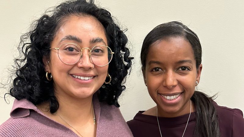 This year’s fellow, Sarah Gonzalez (left), will conduct research on ethnic skin conditions and pigmentary disorder with program director Nada Elbuluk, MD. (Photo courtesy of Nada M Elbuluk, MD.