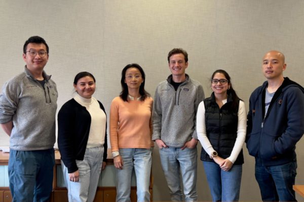 From left, study authors Jiya Eerdeng, Ivon Garcia, Rong Lu, Charles Bramlett, Mary Vergel-Rodriguez, and Yeachan Lee (Photo by Bowen Wang)