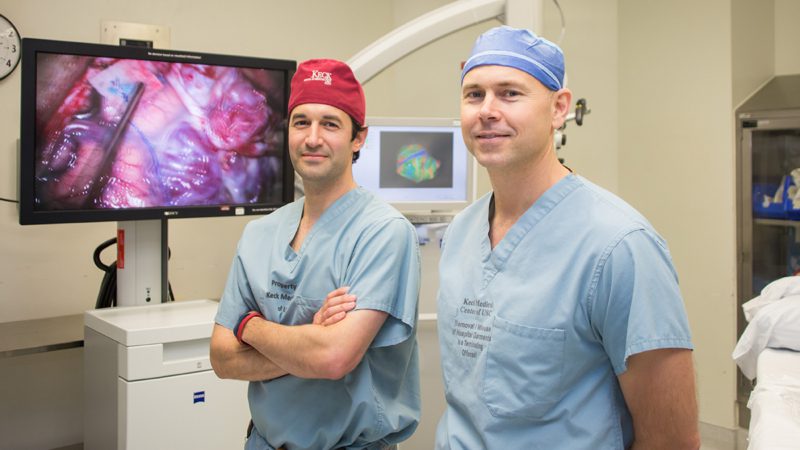 photo of Jonathan Russin, MD and Joseph Carey, MD