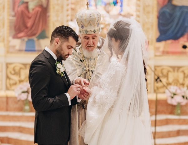 Father Hrant Yeretzian (middle), USC OHNS patient navigator Erika Arezomanians (right), and her husband David Dallakian (left).